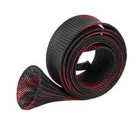 Alomejor Protecteur de Canne à Pêche Couverture de Protection de Canne à Pêche Pole Glover Tip Protector Pêche à la Mouche(Noir Rouge)