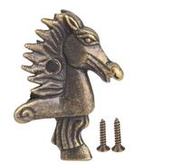 Alomejor Protecteur Décoratif de Pieds de Boîte en Bois, 8 Pièces, pour Bijoux et Coffrets Cadeaux, Design Rétro élégant, Alliage de Zinc 3.9x2.9cm