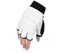 Alomejor Protège-Pieds de Taekwondo de Haute qualité, Imperméables et Confortables pour Le Grappin et la Frappe, pour Adultes/Enfants, Blanc, Taille L (XL Main)