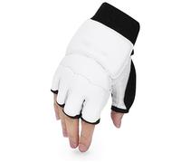 Alomejor Protège-Pieds de Taekwondo de Haute qualité, Imperméables et Confortables pour Le Grappin et la Frappe, pour Adultes/Enfants, Blanc, Taille L (L Main)