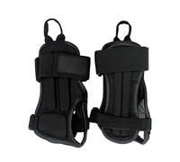 Alomejor Protège-Poignets en de Nylon élastique Support Réglable pour Le Patinage à roulettes, Le Vélo de Montagne, l'escalade pour Un Mouvement Naturel du Poignet Noir S/M/L (Noir2)