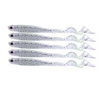 Alomejor Queue Leurre de Pêche Souple Leurre de Pêche PVC Appâts de Pêche Artificiels Souple Leurre de Pêche Réaliste pour Accessoires de Pêche