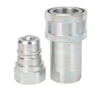 Alomejor Raccord Rapide Hydraulique Débit Efficace de 24 GPM pour les Opérations D'exploitation Forestière et de Construction 2 Unités en Acier trempé