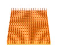 Alomejor Radiateur Dissipateur Thermique en Aluminium doré, Solution de Refroidissement Légère pour et Autres Appareils électroniques, 120 X 64 X 6 Mm, 1 unité