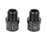 Alomejor Rallonge de Pédale de Vélo 2 Pièces, Arbre D'extension D'allongement de Pédale en Alliage Ti de 16 Mm avec Conception Structurelle Renforcée pour Vélos de Montagne, Vélos de