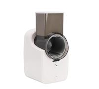 Alomejor Râpe à Légumes électrique, salade Automatique Rechargeable, Machine Professionnelle de Cuisine Blanche avec Diverses Lames, Facile à Laver, Structure Stable, pour les Amateurs de santé