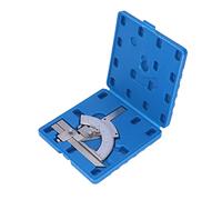Alomejor Rapporteur de Biseau Vernier 0 à 320 °, Détecteur D'angle Durable avec Réglage Fin pour un Marquage Précis dans le Travail du Bois (Type ordinaire en acier à haute teneur en carbone)