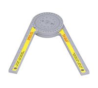 Alomejor Rapporteur de Scie à Onglet, Jauge D'angle à 360 Degrés pour des Coupes Précises en Menuiserie et Plomberie, Outil en Plastique Durable, 1 unité
