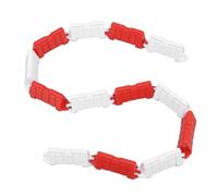 Alomejor RC Car Racing Barriere 1/18 RC Road Barrières 50 PCS Drifting Tracks Red and White pour Les Accessoires de Voiture Contrôlés à Distance