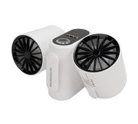 Alomejor Rechargeable Waist Fan with (WHITE)