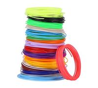 Alomejor Recharges de Filament pour Stylo 3D, 1.75mm, 20 Pièces, 20 Couleurs Différentes, Filament D' Vert et écologique