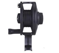 Alomejor Reel de Pêche à la Mouche, Conception Compacte et LéGère Compacte de 87 G, Construction Durable à Haute Résistance, Tasse de Ligne de Grande capacité Lisse, Poignée de Confort Ergonomique