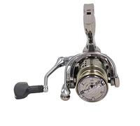 Alomejor Reel de Rotation en Métal Bobine de Pêche à la Ligne Peu Profonde pour l'eau Douce en Aluminium Aluminium (TW2000)