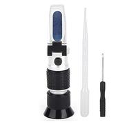 Alomejor Réfractomètre Brix Testeur de Concentration Portable Précis pour Tester le Sucre en Aluminium 1 unité