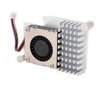 Alomejor Refroidisseur Actif en Alliage D'aluminium pour RasPi 5 2 Go 4 Go 8 Ventilateur de Refroidissement Réglable pour une Gestion Efficace de la Température 1 X unité
