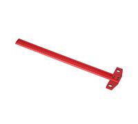 Alomejor Règle Carrée de Type T, Outil de Traçage à Angle Droit pour le Marquage du Bois et du Verre, Alliage D'aluminium 6061 Rouge 1 unité (500 mm)