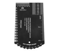 Alomejor Règle d'action de Guitare, Jauge de Hauteur de Corde en Acier Inoxydable avec Mesures de Précision pour la Configuration de Guitare électrique et Acoustique