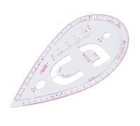 Alomejor Règle de Courbe à Manchon en Plastique Flexible pour des Courbes et des Lignes Précises pour un Usage Domestique, le Dessin, le Dessin pour les Débutants en Couture et en Conception - 1 Pièce