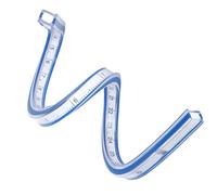 Alomejor Règle de Courbe Flexible, Outil de Mesure Pliable pour le Dessin et la Couture, échelle Métrique en Plastique pour la Coupe de Vêtements, Légère et Durable, Fournitures Ménagères (Règle