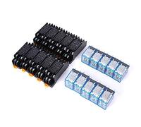 Alomejor Relais à 8 Broches de Haute qualité + Jeu de Base pour Projets électroniques, Composant Durable avec une Longue Durée de Vie, 10 Pièces