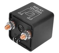 Alomejor Relais de Démarrage 12V, Interrupteur 4 Broches 200A, pour Voiture | Conception normalement ouverte, bornes en cuivre durables, convient aux véhicules et grues