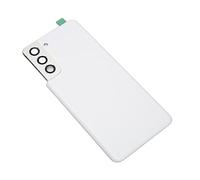 Alomejor Remplacement de la Vitre Arrière pour S21, Ensemble D'outils de Réparation Durables de qualité Supérieure avec Objectif de Caméra préinstallé et Adhésif-1 unité (White)