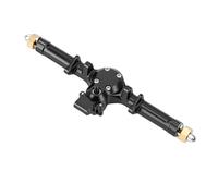 Alomejor Remplacement de l'essieu Arrière, Alliage d'aluminium Noir Mat pour Voiture SCX24 1/24 RC, Performances et durabilité Améliorées