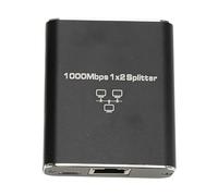 Alomejor Répartiteur Ethernet Haute Vitesse 1000 Mbps pour Cat8 Cat7 Cat6 Cat5 Cat5e, Répartiteur LAN RJ45 alimenté par USB pour Le Partage de Deux Ordinateurs, Alliage D'aluminium, pour Bureau et
