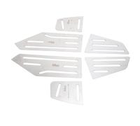Alomejor Repose-pieds de Moto en Alliage d'aluminium, Ensemble de 6 Pédales de Remplacement avec Support Adhésif Antidérapant pour VOGE SR4Max et Loncin LX350T pour les Déplacements Quotidiens
