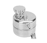 Alomejor Réservoir d'expansion de Liquide de Refroidissement 2,5 L en Alliage d'aluminium Réservoir de Liquide de Refroidissement Finition Polie avec Bouchon de Remplacement du Filtre de Reniflard