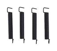Alomejor Ressorts Trémolo 4 Pièces, Réduction du Bruit à Revêtement Polymère en Acier au Carbone pour Guitare électrique Basse Pont de Type ST (BLACK)
