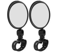 Alomejor rétroviseur de vélo, Miroir en Verre réfléchissant résistant aux intempéries, rétroviseur de Scooter Robuste, for Cyclistes urbains déplacements Quotidiens sécurité en Ville