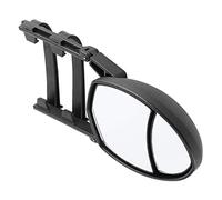 Alomejor Rétroviseurs de Remorquage, Rétroviseur Latéral Réglable Universel avec Double Vue, Forme Ovale 7,5 X 5, Pouces pour Camions et Remorques