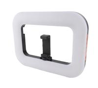 Alomejor Rig Vidéo pour Smartphone avec Lumière LED à Rendu des Couleurs | Batterie rechargeable de 1 500 mAh, température de couleur réglable, excellente pour le vlogging et le streaming en direct