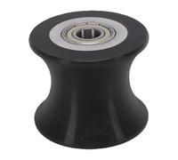 Alomejor Roue à Rouleaux Elliptique de 61 Mm, avec Roulement en Acier Inoxydable pour équipement de Fitness, Ascenseur de Porte de Garage