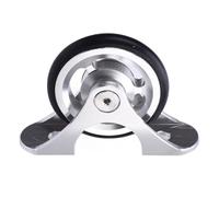 Alomejor Roue Facile de Garde-boue de Vélo Pliant, Roulement en Alliage | Roue Auxiliaire de Garde-boue Polie CNC Légère, Accessoire de Roulement Antirouille pour le Stockage et le Transport Pliés