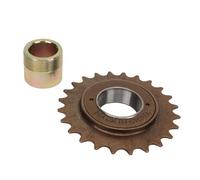 Alomejor Roue Libre 24T à Vitesse Unique avec Adaptateur de Connecteur de Volant D'inertie de 24 Mm pour Le Remplacement