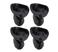 Alomejor Roues de Rechange, Universel Noir Grand Format roulettes Bagages réparation for Voyageurs étudiants Professionnels Chariot Malle Trolley
