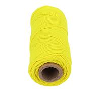 Alomejor Roule de Plongée Ligne de Plongée Cordon de Remplacement de Reeel Haute visibilité Fluorescent Jaune 2 Mm Corde en Nylon Forte pour la sous-Marine avec Fixation Sécurisée (46 mètres)