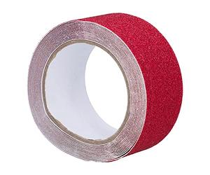 Alomejor Ruban Antidérapant, Adhésif Fort pour Traction (rouge)