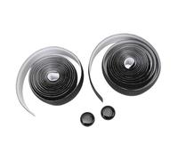 Alomejor Ruban de Guidon, Gaines de Guidon en Silicone épais pour une Meilleure Adhérence et une Absorption des Chocs Lors du Cyclisme (Noir avec fond blanc)