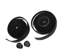 Alomejor Ruban de Guidon, Gaines de Guidon en Silicone épais pour une Meilleure Adhérence et une Absorption des Chocs Lors du Cyclisme (Noir avec fond noir)