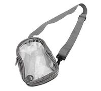Alomejor Sac à Bandoulière en PVC Transparent Grande capacité Claire pour Le Travail de Voyage Plage (Grey)