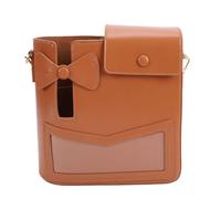 Alomejor Sac à Boissons, Sac de Rangement de Bouteilles d'eau Portables avec Sangle Réglable, pour Le Shopping, Les Activités de Plein Air et Les Déplacements (Brown)