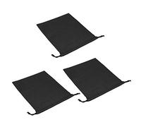 Alomejor Sac à Cordon en Nylon Imperméable, Sacs de Rangement Anti-poussière pour Chaussures, Organisateur de Vêtements pour Les Voyageurs en Plein Air, Noir 10,6x13,4 Pouces, Lot de 3 (Black)