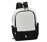 Alomejor Sac à Dos pour Ordinateur Portable, Sac de Voyage D'affaires en Polyester avec Bandoulière Réglable pour étudiants, Camping, Randonnée (BLACK)