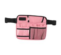 Alomejor Sac Banane pour Infirmières, Sac Banane pour Infirmières, Pochette de Taille Multi-compartiments pour les Travailleurs Hospitaliers, Rangement Portable en Tissu Oxford pour Fournitures (PINK)