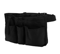 Alomejor Sac Banane Réglable, Ceinture de Course Multi-Poches, Matériau PVC 900D, Idéal pour Les Coureuses, Les Activités de Gymnastique et Les Voyages