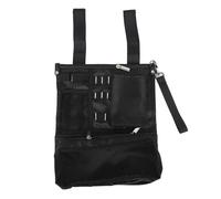 Alomejor Sac D'accessoires de Sport, Tissu Oxford de qualité Supérieure avec 2 Compartiments pour 10 à 15 Balles, 3 à 5 Outils de Divot, 10 Tees, 3, Pochette de Rangement Portable pour (Black)