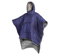 Alomejor Sac de Couchage Léger en Coton Sac de Couchage Manteau Portable Sac de Couchage Chauffant Portable pour Le Camping d'hiver, Nylon Respirant pour la Randonnée, Bleu Marine (Bleu Marine)